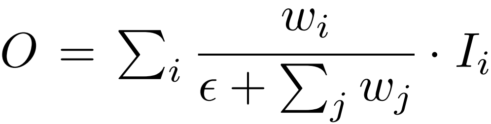 Fast normalized fusion